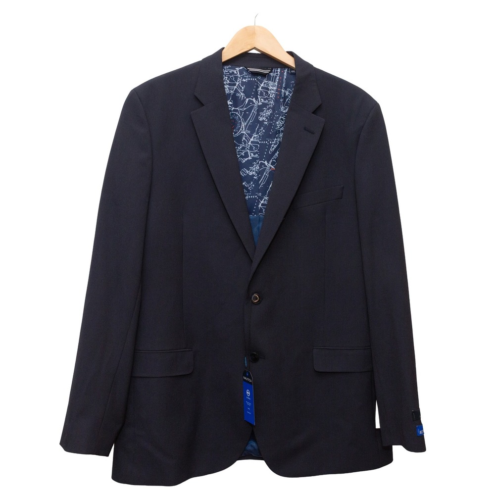 Nautica Mens Ventura Bi-Stretch Blazer Navy Marine Sport Coat NC0008 L44 NEW